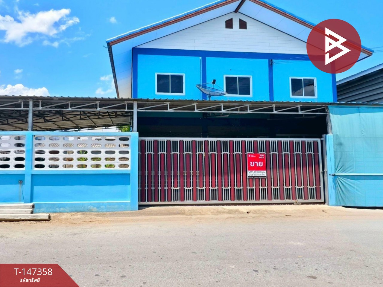 Corner detached house for sale, good location, Soi Factory 3, Mae Krua, Tha Sai, Samut Sakhon.