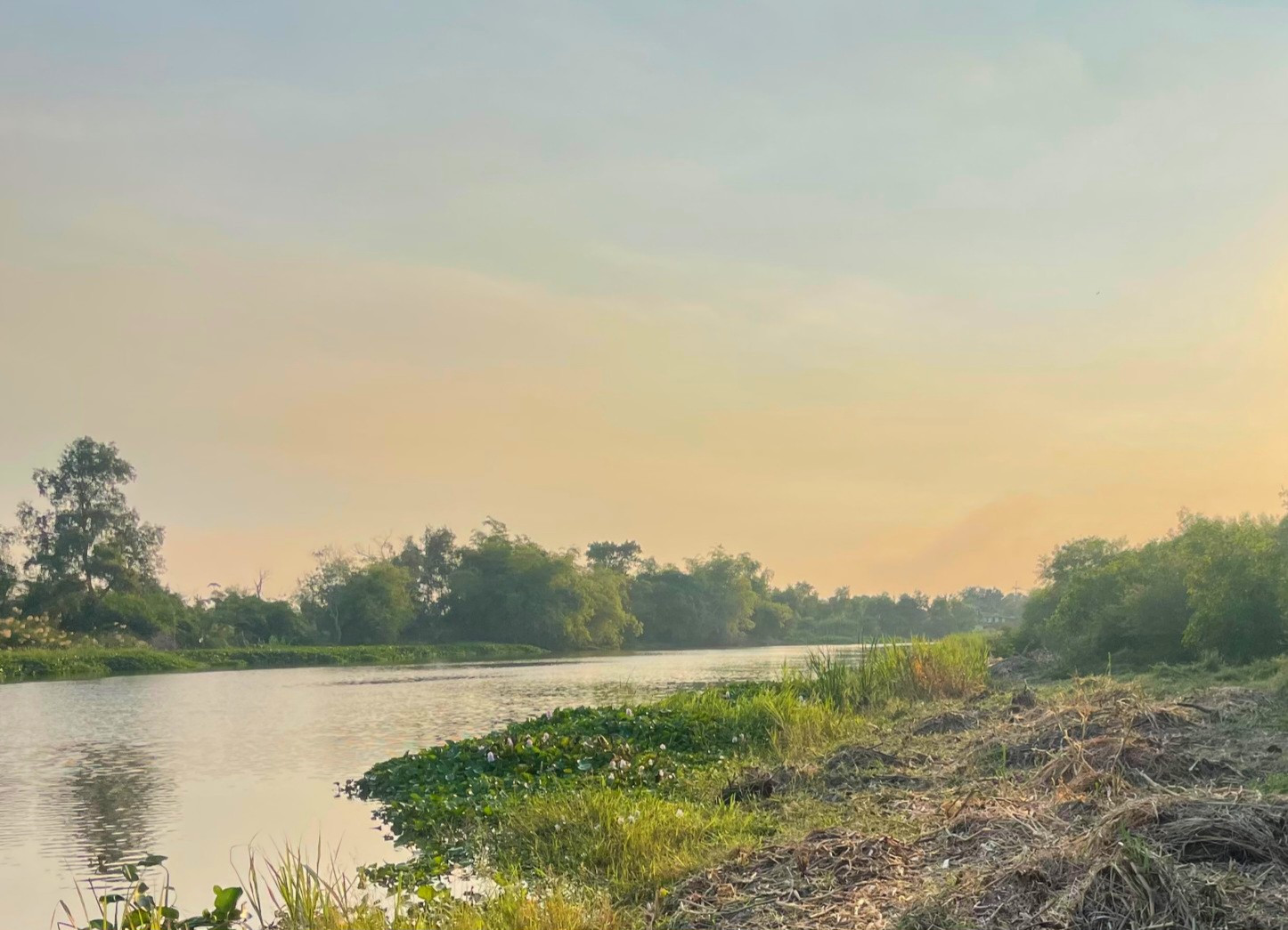 ที่ดินติดแม่น้ำ 1ไร่ 307 ตรว. องครักษ์ ติดทางสาธารณะ