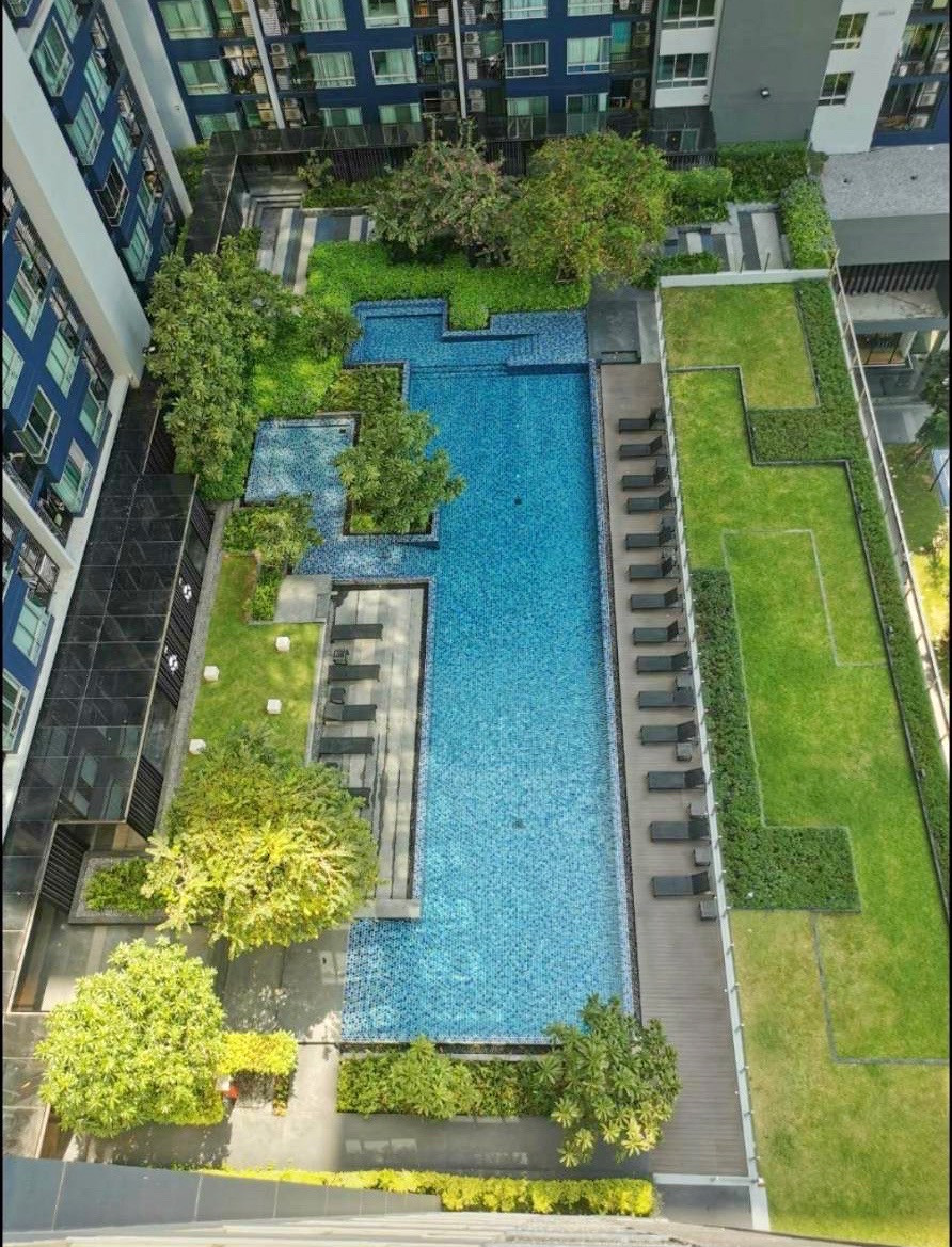 📣Condo for rent, The Base Sukhumvit 77, location on Sukhumvit-On Nut Road, room 30 sq m., 1 bedroom, 1 bathroom, high floor, open view, fully furnished, rent only 16k, urgent!!!
