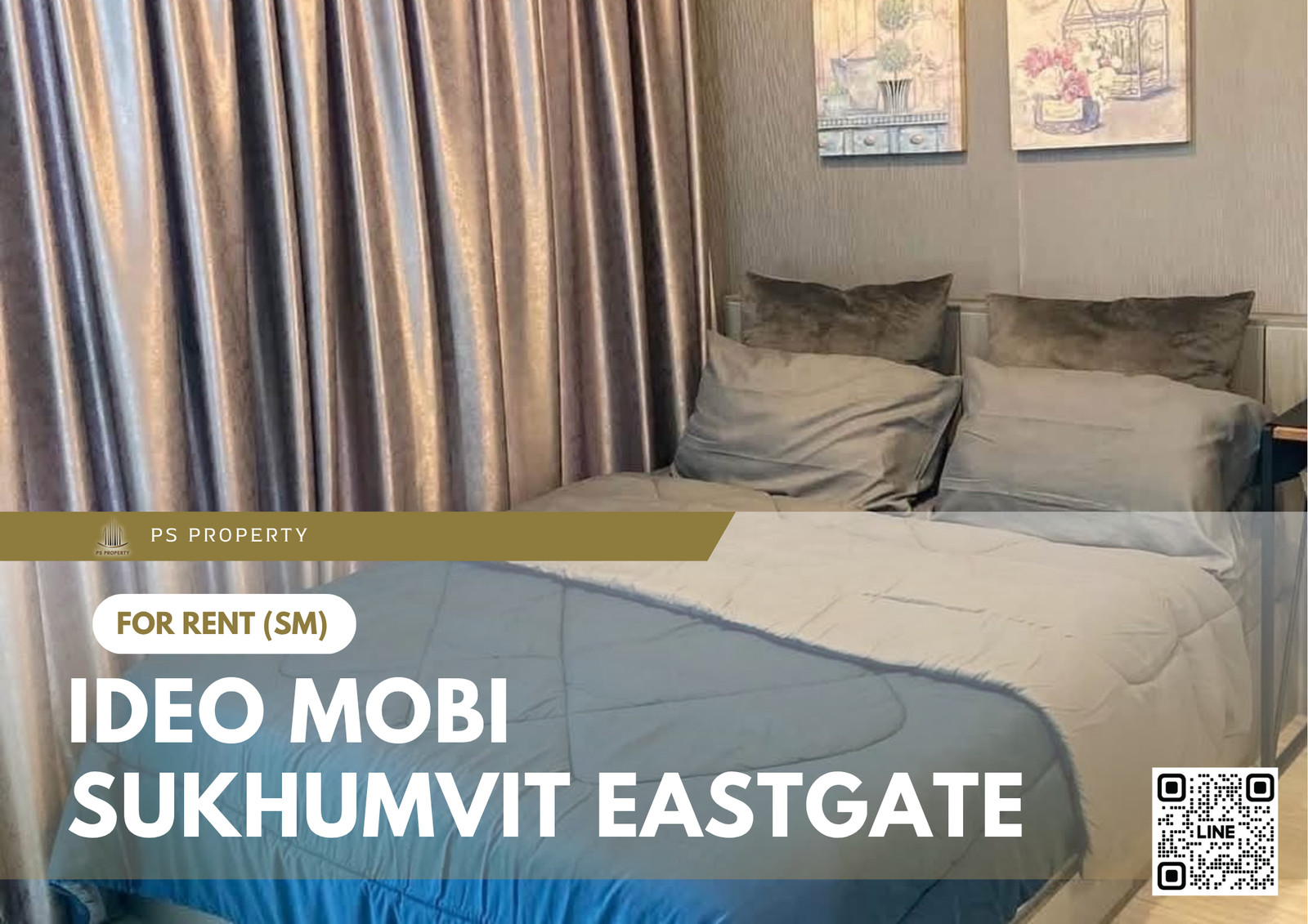 For Rent ✨ IDEO Mobi Sukhumvit Eastgate ✨ Fully furnished and equipped with appliances; near BTS Bang Na.