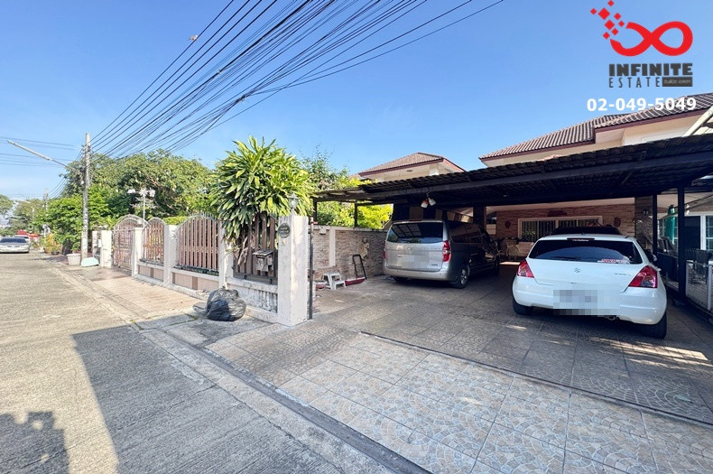 Single house for sale, 99 sq m., Nawamin-Ramintra-Nuanchan Road.  Sangsuwan Village 3, Soi Nawamin 163, near the Pink Line MRT.
