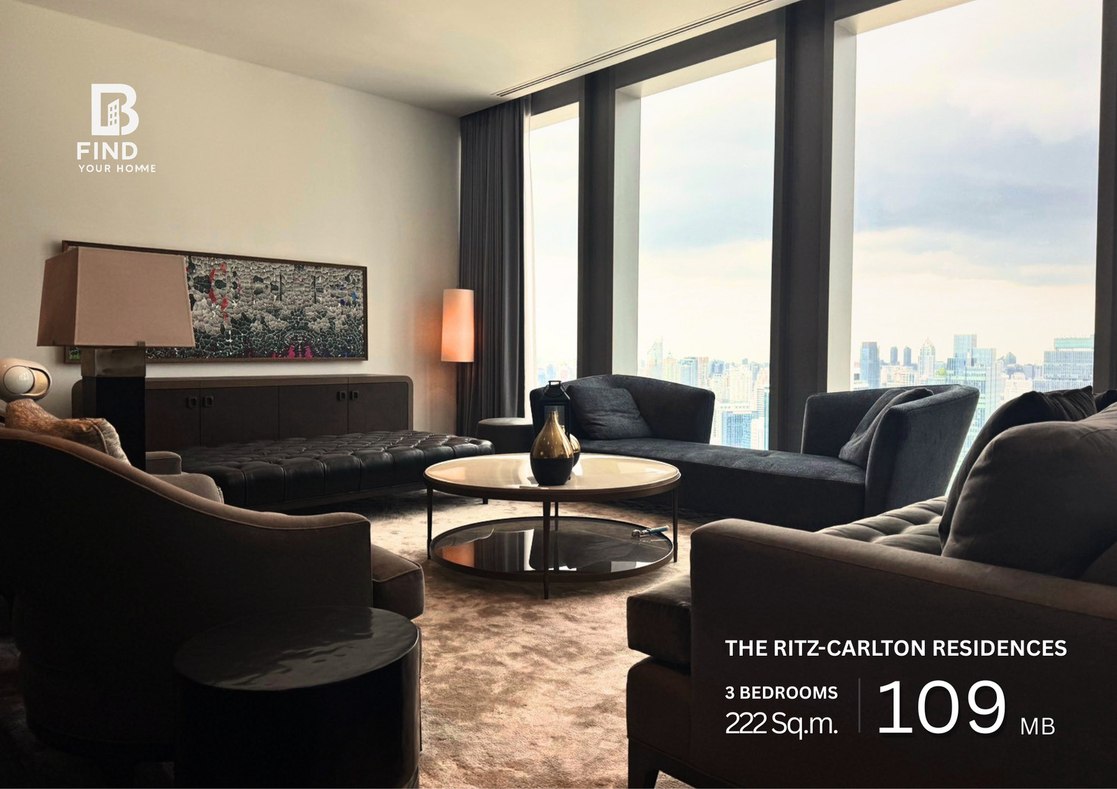 The Ritz-Carlton Residences For sale 109 MB , 3 bed 3 bath Tel: 0838824256 The Ritz-Carlton Residences For sale 109 MB , 3 bed 3 bath Tel: 0838824256