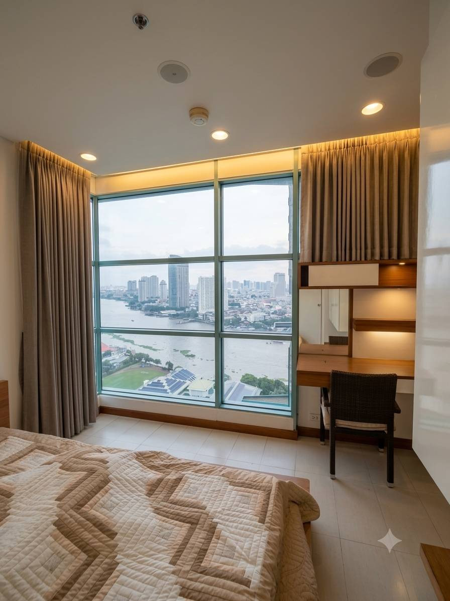 ขายคอนโดตามสภาพ ชาเทรียม ริเวอร์ไซด์ เรสซิเด้นท์ 1 นอน 1 น้ำ 62.52 ตร.ม ชั้น 27 ตึก 1 10 ลบ. โอน 50/50 บี 064-146-6445 (CS6908-BE001) #ไม่รับเอเจ้นท์ – รูปที่ 3