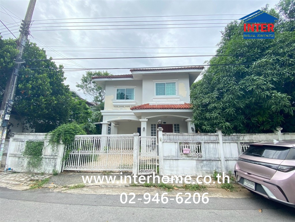 2-story detached house, 105.8 sq m, K.C. Garden Home Village. Soi Hathairat 34/3 Hathairat Road, Khlong Sam Wa District, Bangkok
