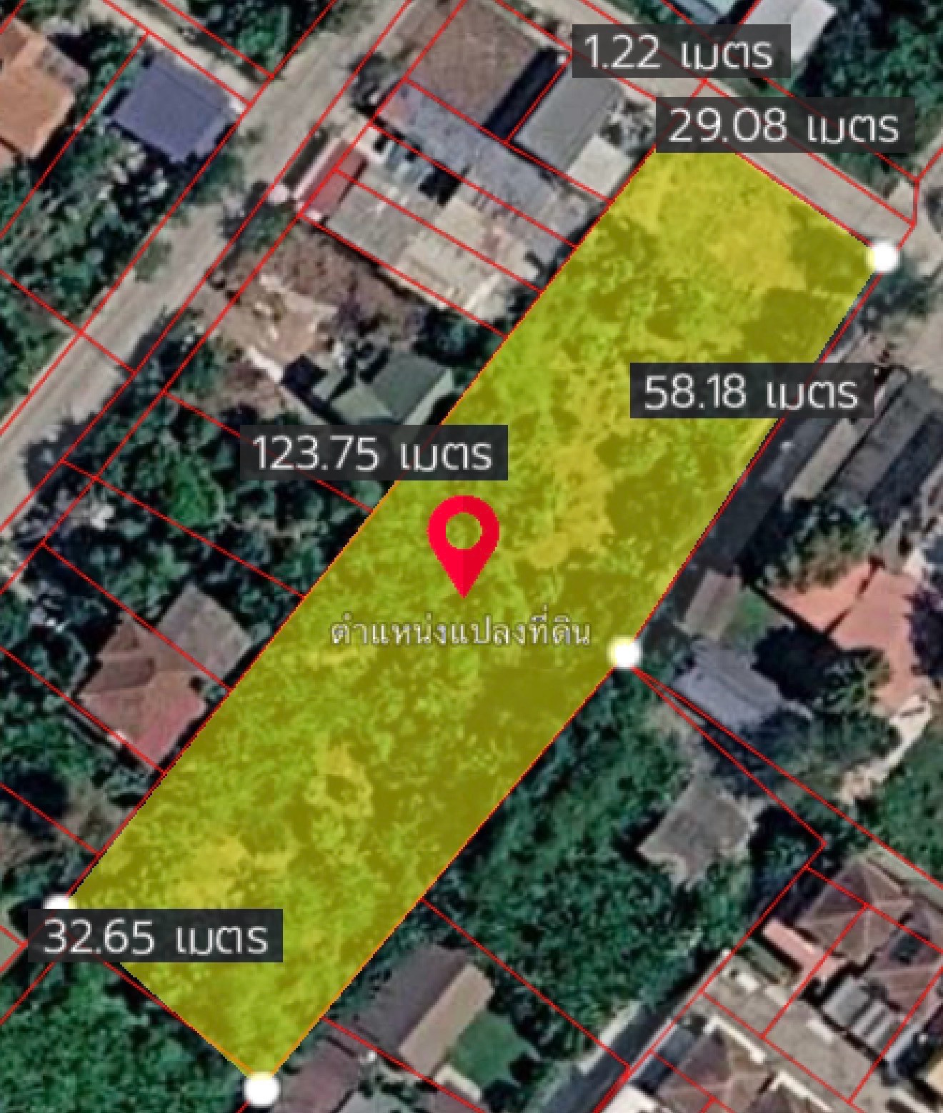 ขายที่ดินเปล่า ตำบล มหาสวัสดิ์ อำเภอบางกรวย นนทบุรี 2 ไร่ 2 งาน 63.2 ตร.ว