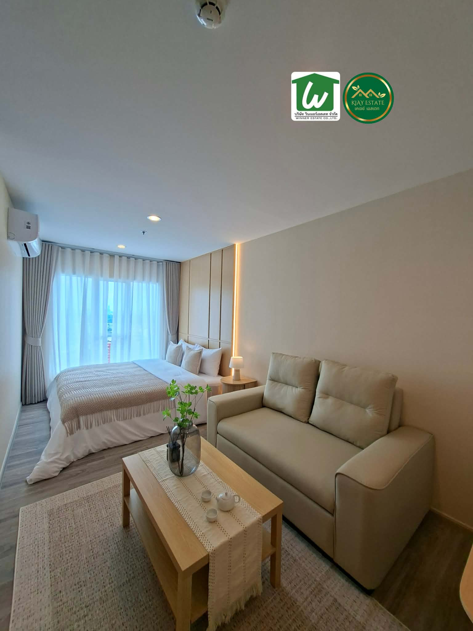 Condo ❤︎︎ Regent Home Bangna ❤︎︎ Beautiful room, high view, water curve, full central garden, near BTS Bangna, fully furnished.