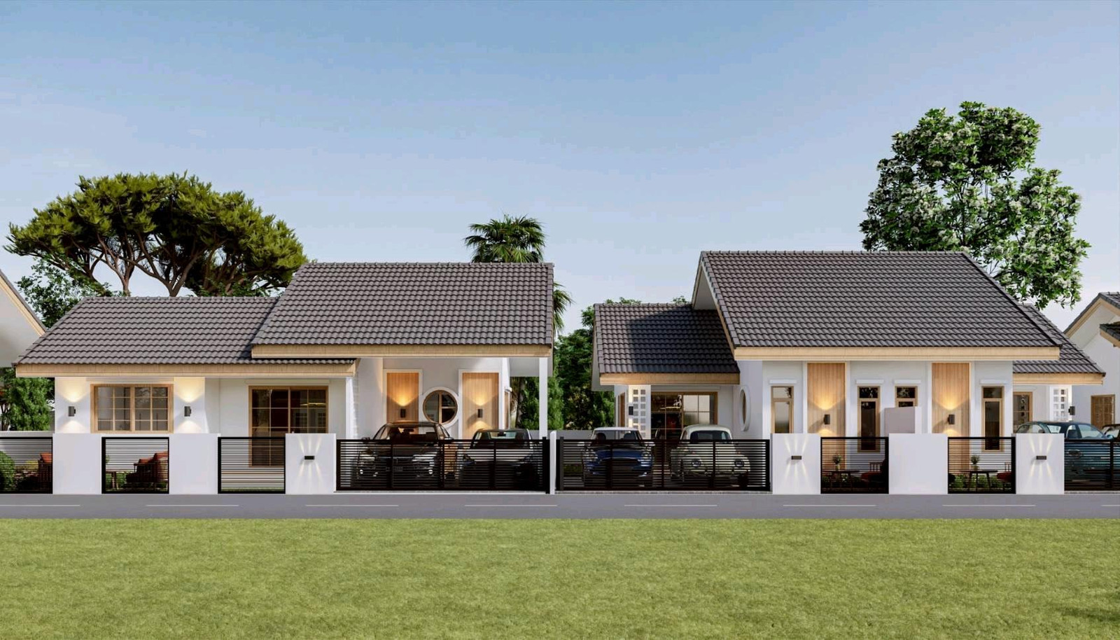 Single detached house for sale, twin house, new project in the heart of Sriracha city. Single detached house for sale, twin house, new project in the heart of Sriracha city.