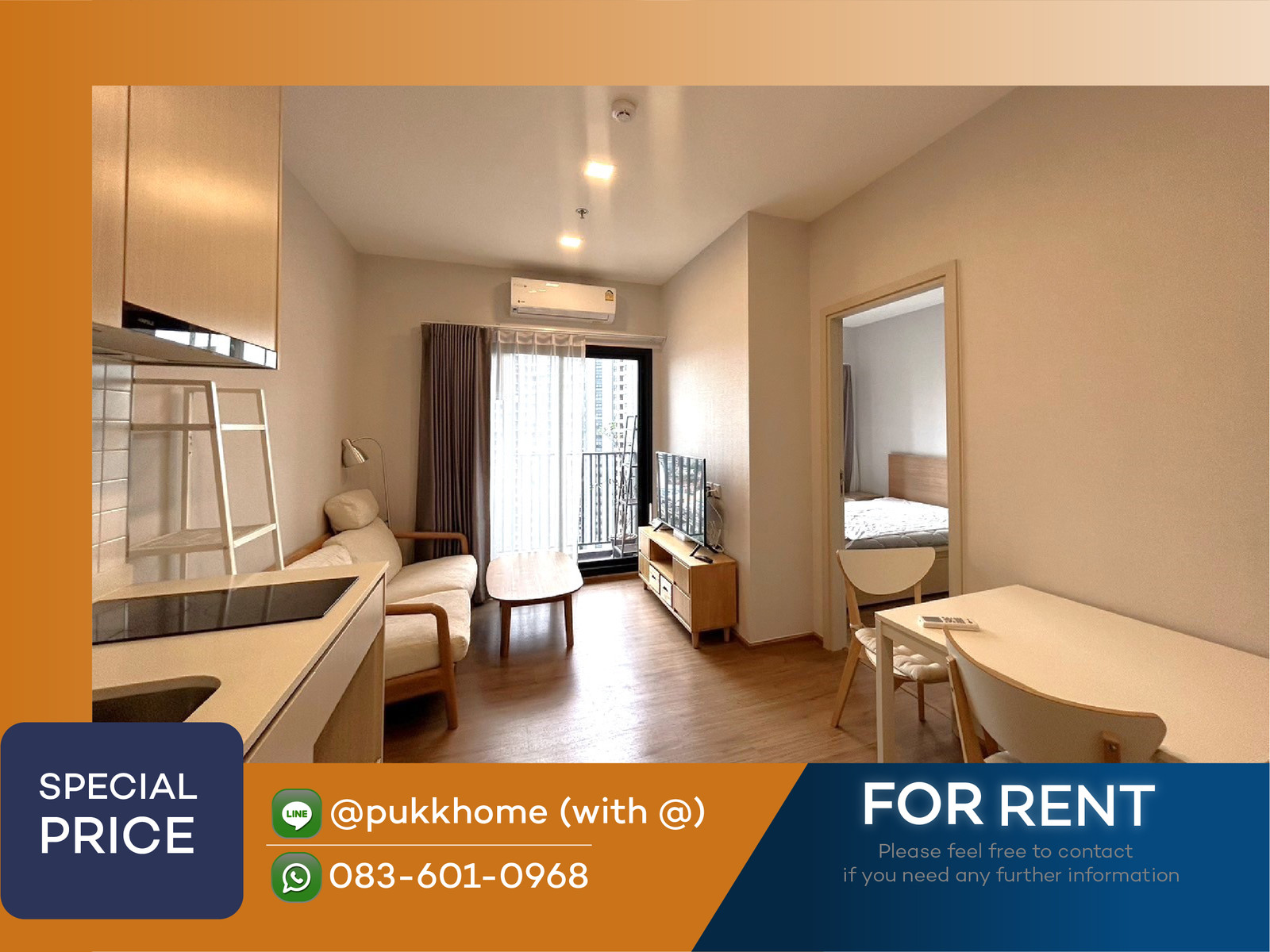Metris Rama 9-Ramkumhang 🐶Accept pets, rooms available 📞 Line : @pukkhome (with @)