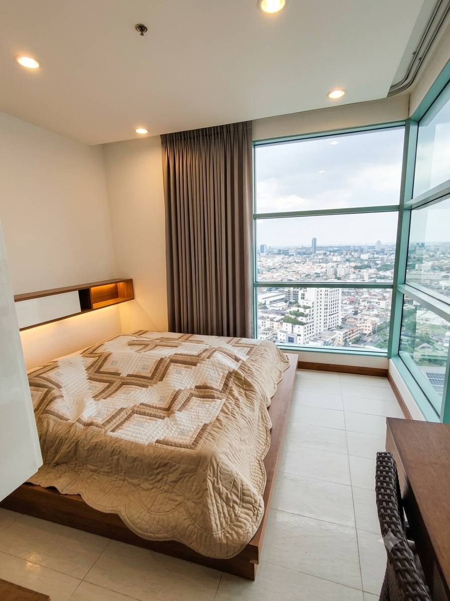 ให้เช่า ชาเทรียม ริเวอร์ไซด์ เรสซิเด้นท์ 1 นอน 1 น้ำ 62.52 ตร.ม ชั้น 27 ตึก 1 35,000 บี 064-146-6445 (CR6908-BE002) #ไม่รับเอเจ้นท์ – รูปที่ 2