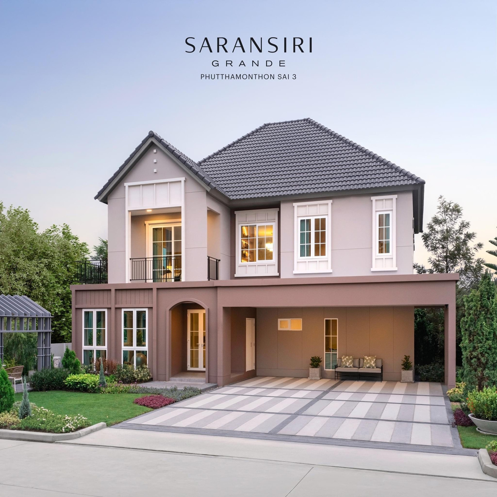 For sale Saransiri Grande Phutthamonthon Sai 3, new house ready to move in.