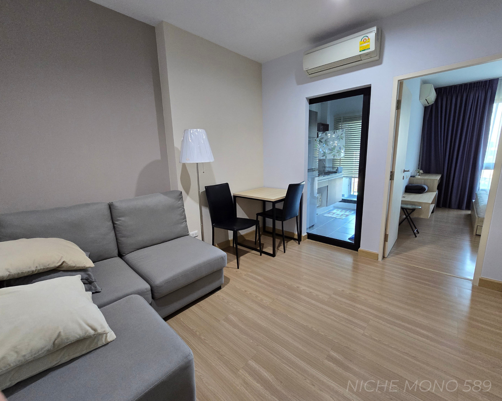 ให้เช่าคอนโด นิช โมโน รัชวิภา 1 Bed 1 ห้องรับแขก ห้องสวยแต่งครบ 