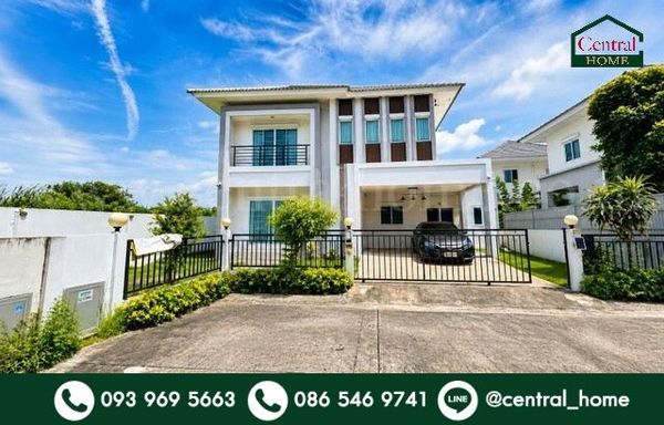 Single house, Lalin Town, Lanceo Crib, Lat Krabang - Suvarnabhumi, corner house, fully furnished - ready to move in.