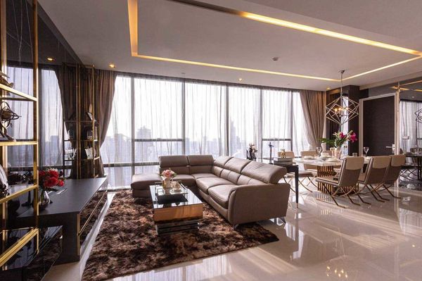 LTHC16028 - Duplex Condo for Rent Sathorn | The Bangkok Sathorn | 122 sq.m. | 2 Bed 2 Bath | BTS Surasak | 150K | คอนโดดูเพล็กซ์ให้เช่า สาทร