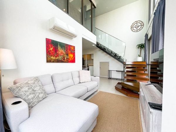 RC080126 Duplex 2-Bedroom Condo for rent at The Tree Sukhumvit 64 near BTS Punnawithi & True Digital Park.
