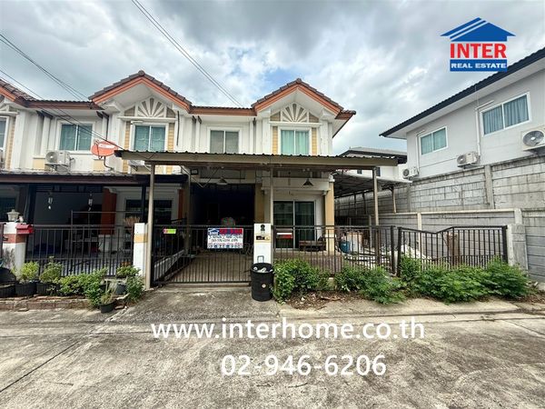 Townhome, 2 floors, 27.8 sq m, Pruksa Ville Village 23. Ramindra-Phraya Suren Near Fashion Island Soi Phraya Suren 21, Ramindra Road, Phraya Suren Road, Khlong Sam Wa District, Bangkok