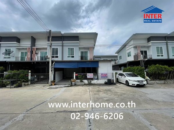 Townhouse, 2 floors, 28.7 sq m, Perfect Village, Rangsit Khlong 3 Zone, near Sarasas Witaed Khlong Luang School, Soi Khlong Sam, Khlong Luang Road, Khu Khot-Khlong Luang Public Works Road, Khlong Luang, Pathum Thani.