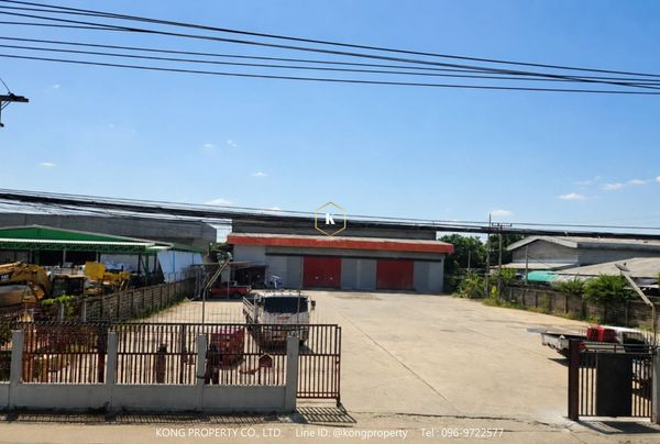Warehouse for rent, prime location, next to Phahon Yothin Road, Khlong Luang, Bangkok, area 2 rai.