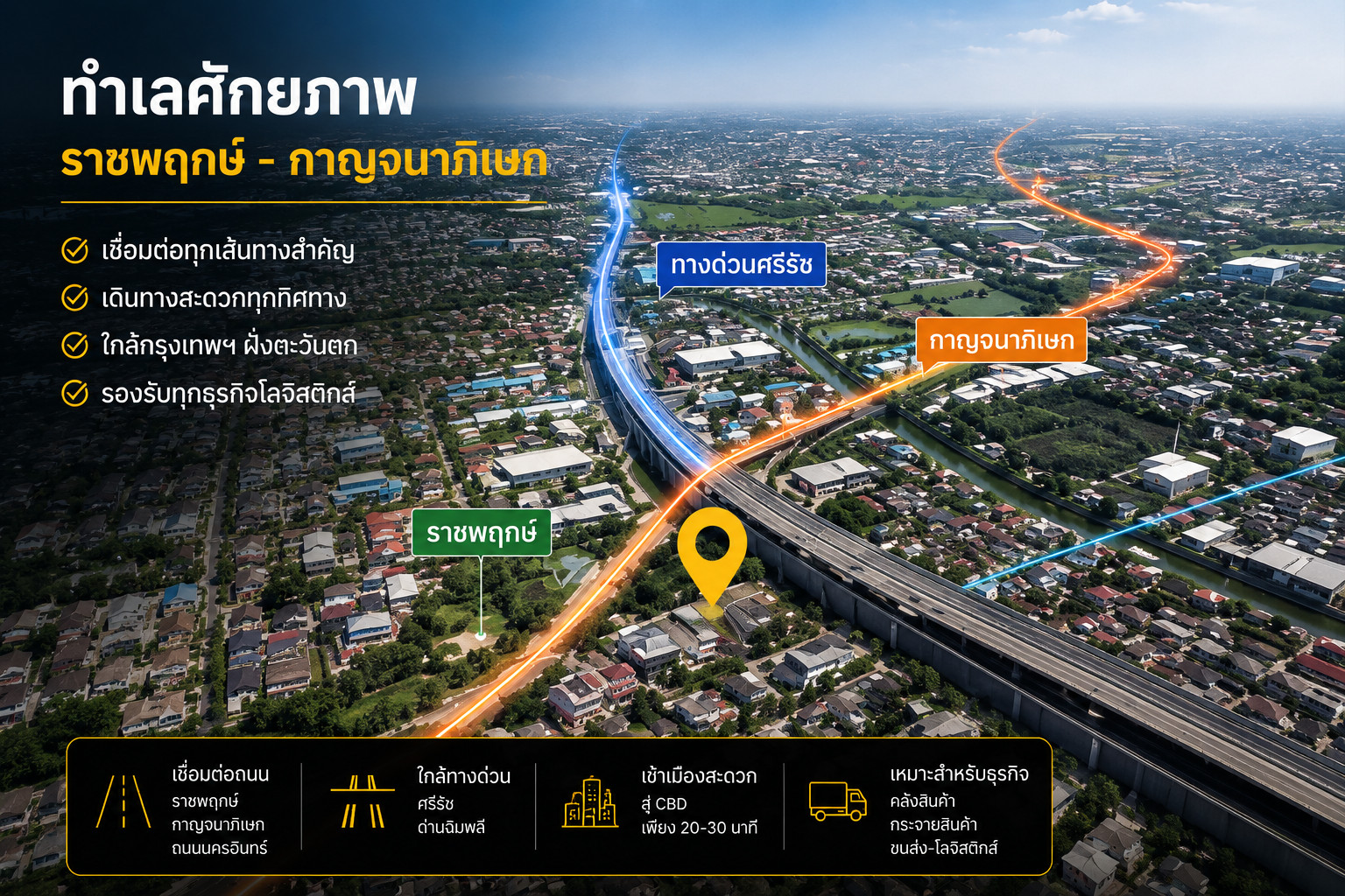 🏗️ New warehouse, potential location, Ratchaphruek - Kanchanaphisek, space ready for use. Expand your business immediately – รูปที่ 3