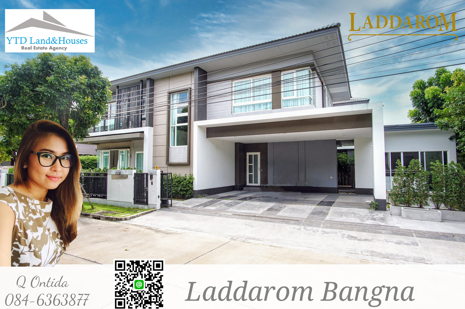 House for Rent, Laddarom Bangna km.7 150,000 Baht/month Listing No: YT01-1937 House for Rent, Laddarom Bangna km.7 150,000 Baht/month Listing No: YT01-1937