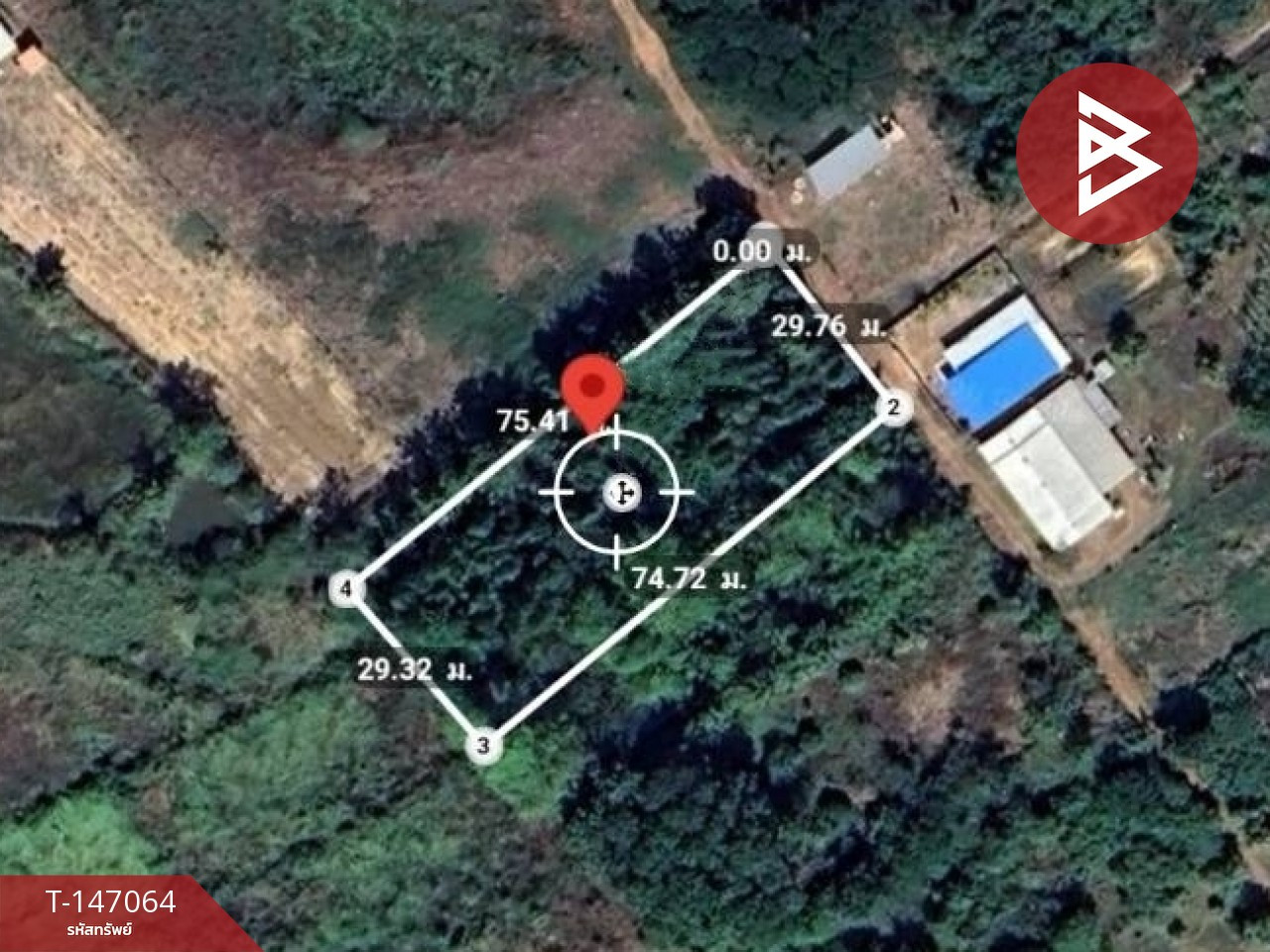 Land for sale, area 1 rai 1 ngan 21 sq m, Phon Phisai, Nong Khai.