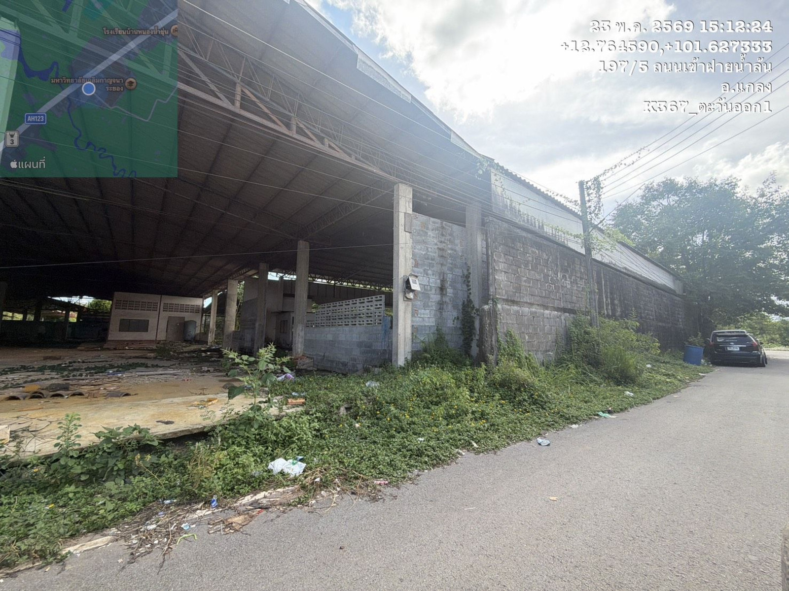 Urgent sale, land with office building and warehouse. Complete in one place On a potential location next to Sukhumvit Road, Rayong Province, with a spacious area of ​​5 rai and complete with buildings. able to continue operating Or improve to expand your  – รูปที่ 3