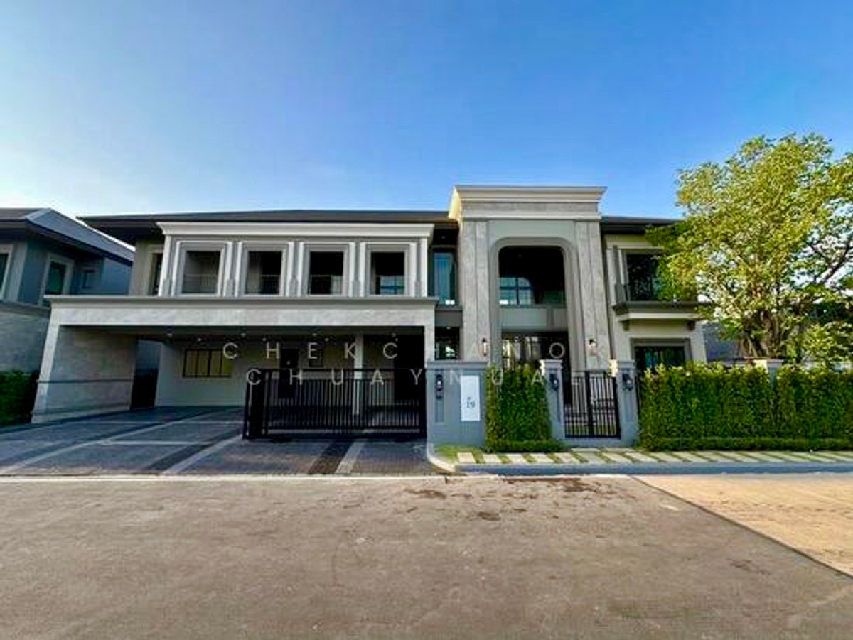 📢Luxury mansion for sale, Grand Bangkok boulevard Rama 9-Krungthep Kreetha | 5 bedrooms, 6 bathrooms | Largest type, cheapest price in the project from 50 MB, special discount only 45 MB!!!🔥