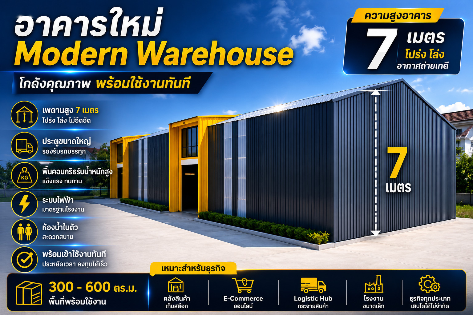 🏗️ โกดังใหม่ ทำเลศักยภาพ ราชพฤกษ์ – กาญจนาภิเษก พื้นที่พร้อมใช้ ขยายธุรกิจได้ทันที 🏗️ โกดังใหม่ ทำเลศักยภาพ ราชพฤกษ์ – กาญจนาภิเษก พื้นที่พร้อมใช้ ขยายธุรกิจได้ทันที