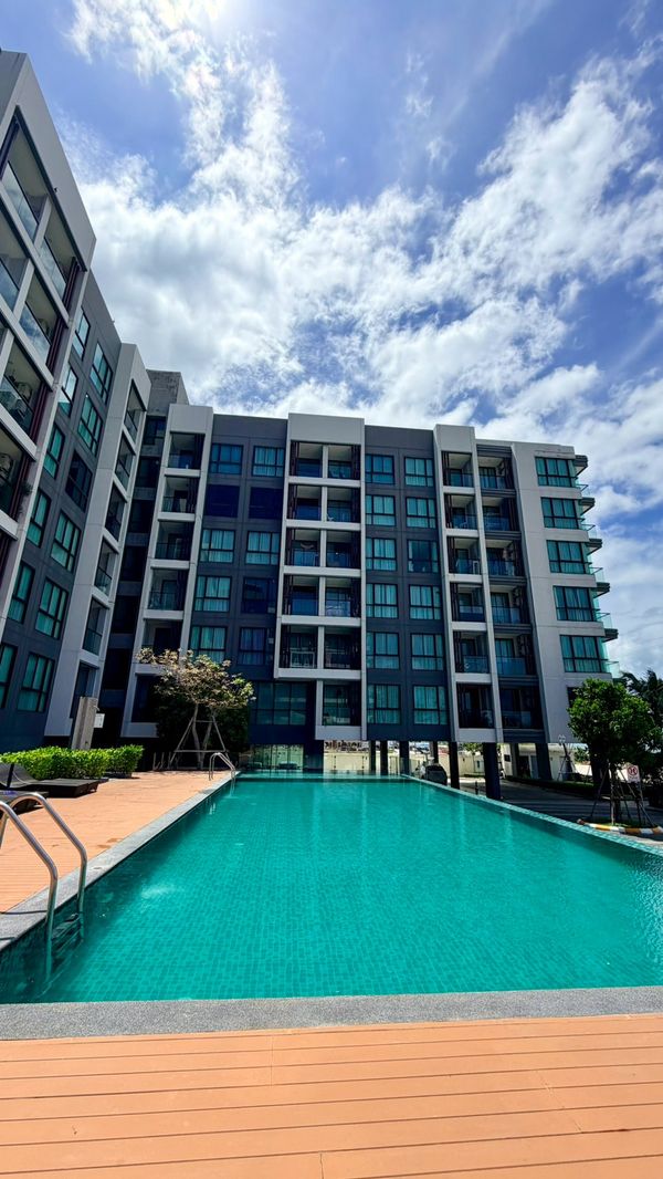 95182 - Beachfront Condo for SALE!! The Courtyard Rayong ห้องหัวมุม ตกแต่งพร้อมอยู่