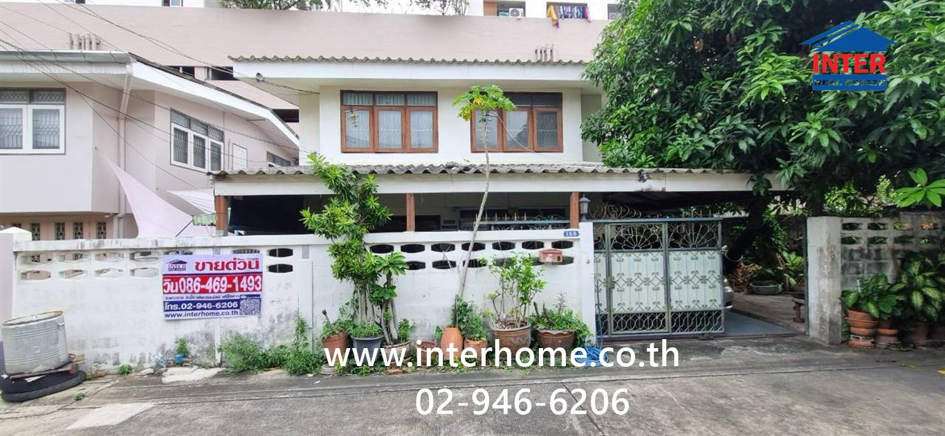 2-story detached house, 58 sq m. Detached house near MRT Sutthisan. Soi Hatsadin Sawi Ratchadaphisek Road, Sutthisan Road, Huai Khwang District, Bangkok