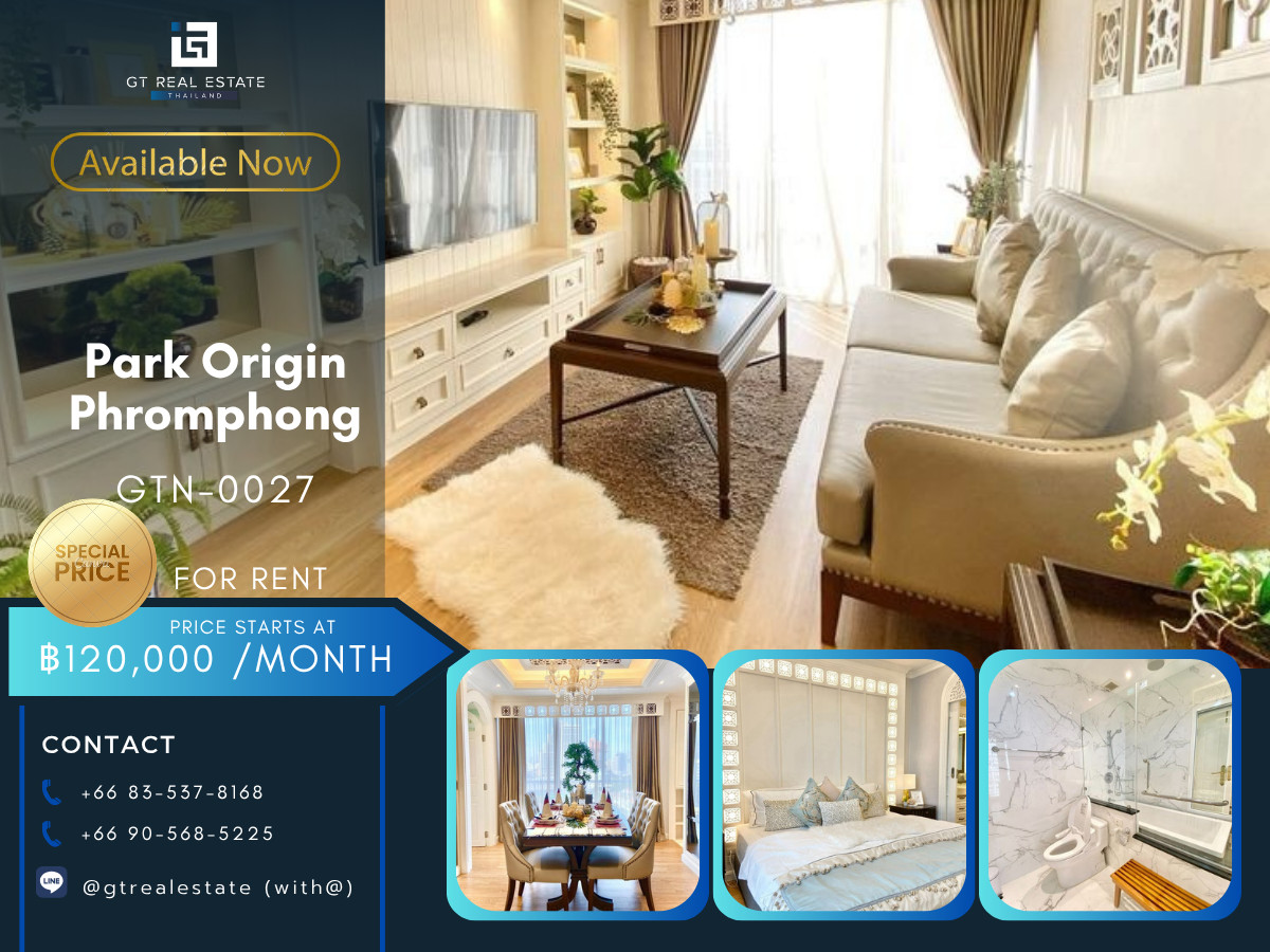 คอนโด Park Origin Phromphong เดินทางสะดวก ใกล้รถไฟฟ้าบีทีเอส มีรถรับส่ง ห้องแต่งสวย เฟอร์นิเจอร์ครบ พร้อมเข้าอยู่