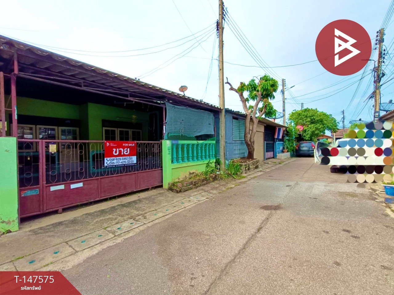 Single-story townhouse for sale, area 22.0 square meters, Don Tako Subdistrict, opposite Khao Kaen Chan, Ratchaburi. – รูปที่ 2