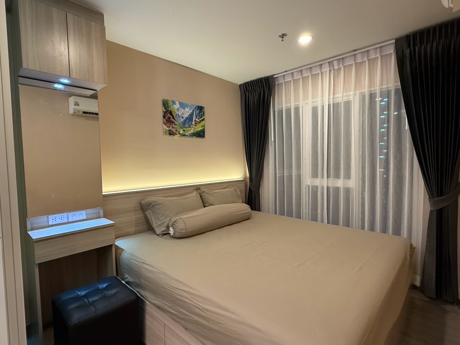 New room, beautifully decorated, 27th floor, east view, near BTS Bangna, only about 450 meters. – รูปที่ 2