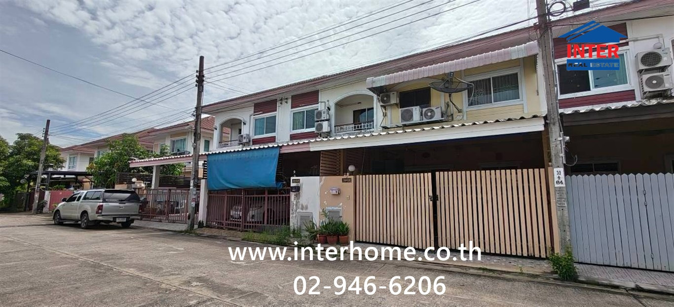 ทาวน์เฮ้าส์ 2 ชั้น 25.8 ตร.ว. หมู่บ้านนนทวีวิลล์ 5 ใกล้สำนักงานเขตหนองจอก ซอยมิตรไมตรี6/4 ถนนมิตรไมตรี ถนนเลียบวารี เขตหนองจอก กรุงเทพมหานคร