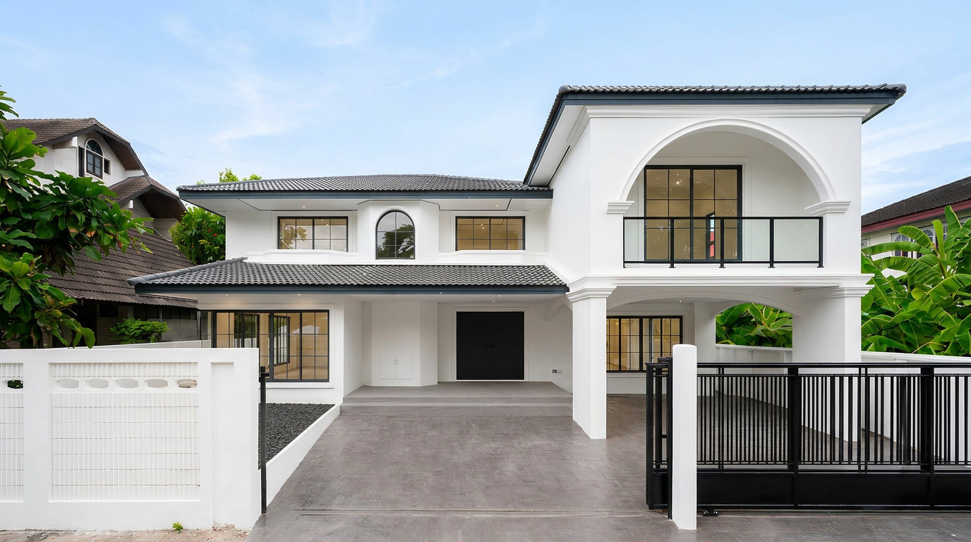 บ้านเดี่ยวรีโนเวทใหม่ สไตล์ Modern English Cottage ใกล้ Berkeley และ Bangkok Pattana International School ใกล้ BITEC และเซ็นทรัลบางนามาก บ้านเดี่ยวรีโนเวทใหม่ สไตล์ Modern English Cottage ใกล้ Berkeley และ Bangkok Pattana International School ใกล้ BITEC และเซ็นทรัลบางนามาก