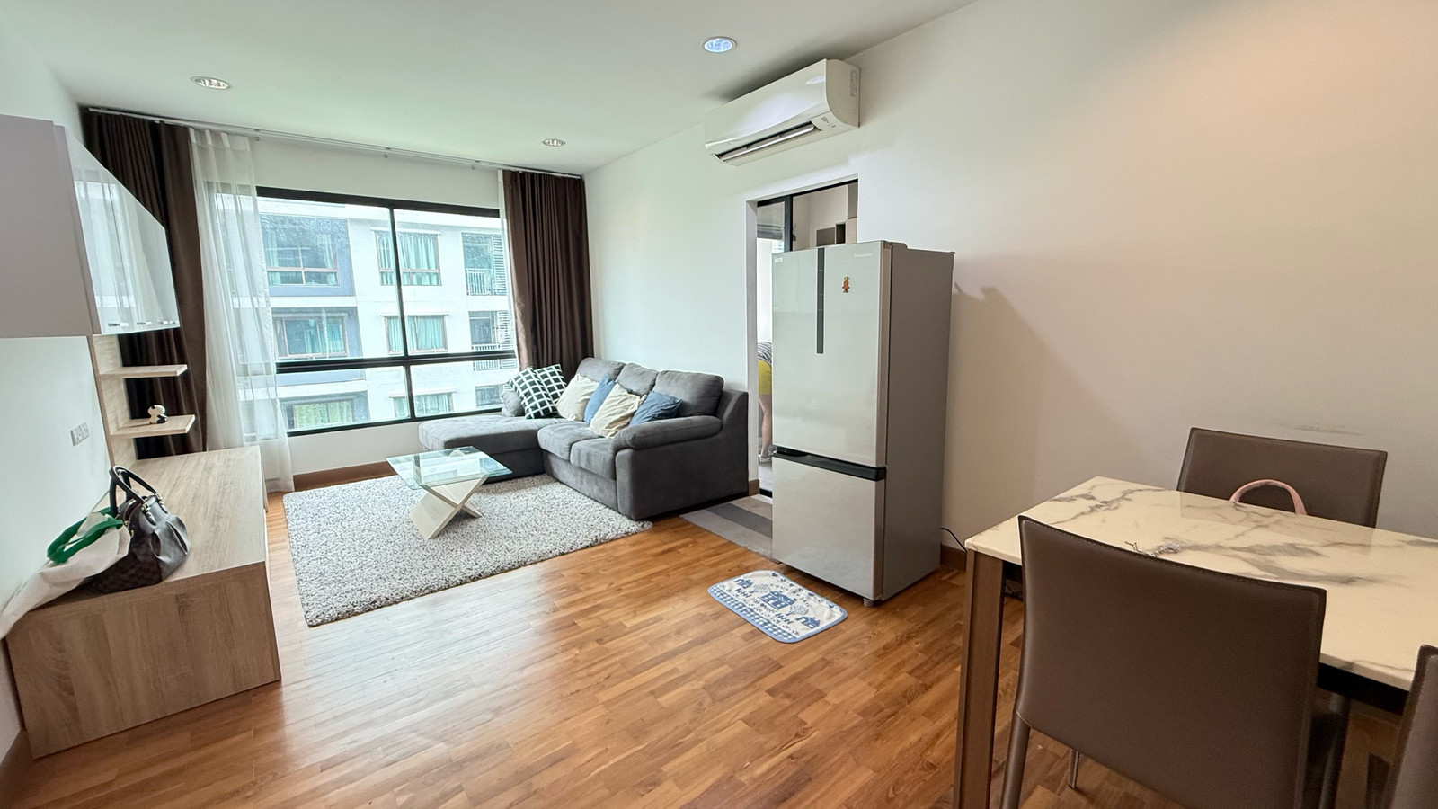 Condo for rent, 2 bedrooms, 2 bathrooms, swimming pool view There is a regular parking space, large room, fully furnished, ready to move in at Niche Mono Peak Bangna 🔥 Condo for rent, 2 bedrooms, 2 bathrooms, swimming pool view There is a regular parking space, large room, fully furnished, ready to move in at Niche Mono Peak Bangna 🔥