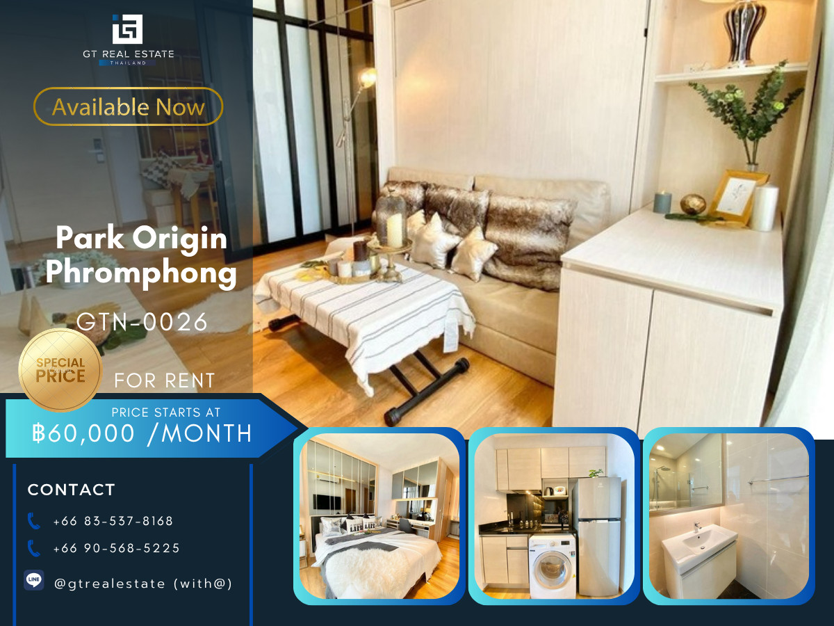 คอนโดห้องแต่งสวยที่ Park Origin Phromphong เดินทางสะดวก ใกล้รถไฟฟ้าบีทีเอส มีรถรับส่ง ห้องว่างพร้อมเข้าอยู่