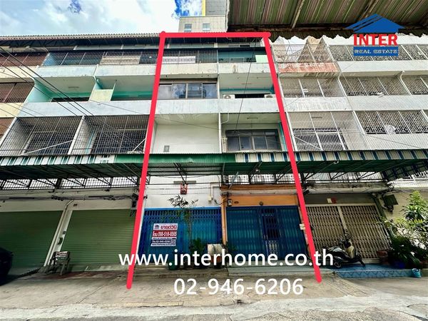 Commercial building, 5 floors, 28 sq m, commercial building near ICONSIAM, Soi Charoen Nakhon 4, Charoen Nakhon Road, Khlong San District, Bangkok.