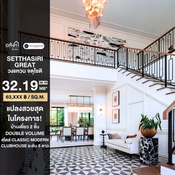 🔥🏡 หลุดจอง แปลงสวยที่สุดในโครงการ เศรษฐสิริ เกรท วงแหวน-จตุโชติ