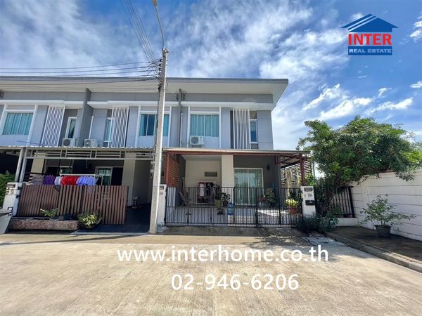 Townhome, 2 floors, 24.6 sq m, Pruksa Ville Village. Ramindra-Phraya Suren Soi Mosque Khlong Nueng 13, Ramintra Road, Phraya Suren Road, Khlong Sam Wa District, Bangkok