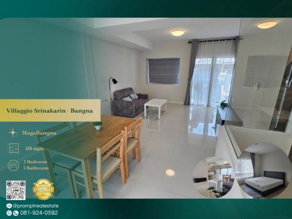 UV01952 - Villaggio Srinakarin - Bangna :  วิลลาจจิโอ ศรีนครินทร์ - บางนา : Villaggio Srinakarin - Bangna :  วิลลาจจิโอ ศรีนครินทร์ - บางนา - #MegaBangna #InternationalSchool (SISB/TCIS /Concordian) #SuvarnabhumiAirport