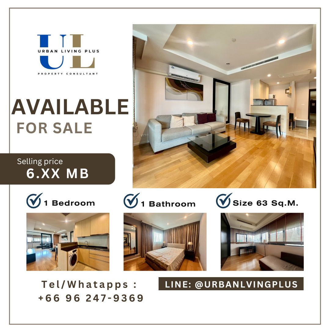 ( UL2605052 ) Tel/Line 096-2479369 , ขาย คอนโด  สาธร การ์เด้นส์ ราคาดีที่สุดในโครงการ✨ 1 ห้องนอน 63 ตร.ม. ชั้นสูง พร้อมอยู่