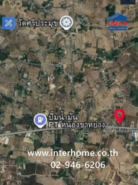 Land 10 rai 17 sq m. Land opposite the central rice market and farmland in Uthai Thani Province. Highway 333, Nong Kha Yang, Uthai Thani – รูปที่ 4