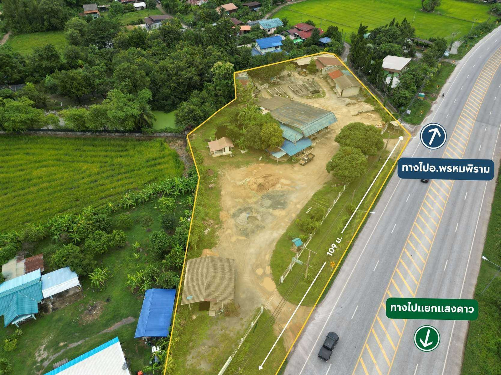 3 rai of land next to the main road, width 60 meters, high potential location. Near Saeng Dao Intersection Mueang Phitsanulok District 3 rai of land next to the main road, width 60 meters, high potential location. Near Saeng Dao Intersection Mueang Phitsanulok District