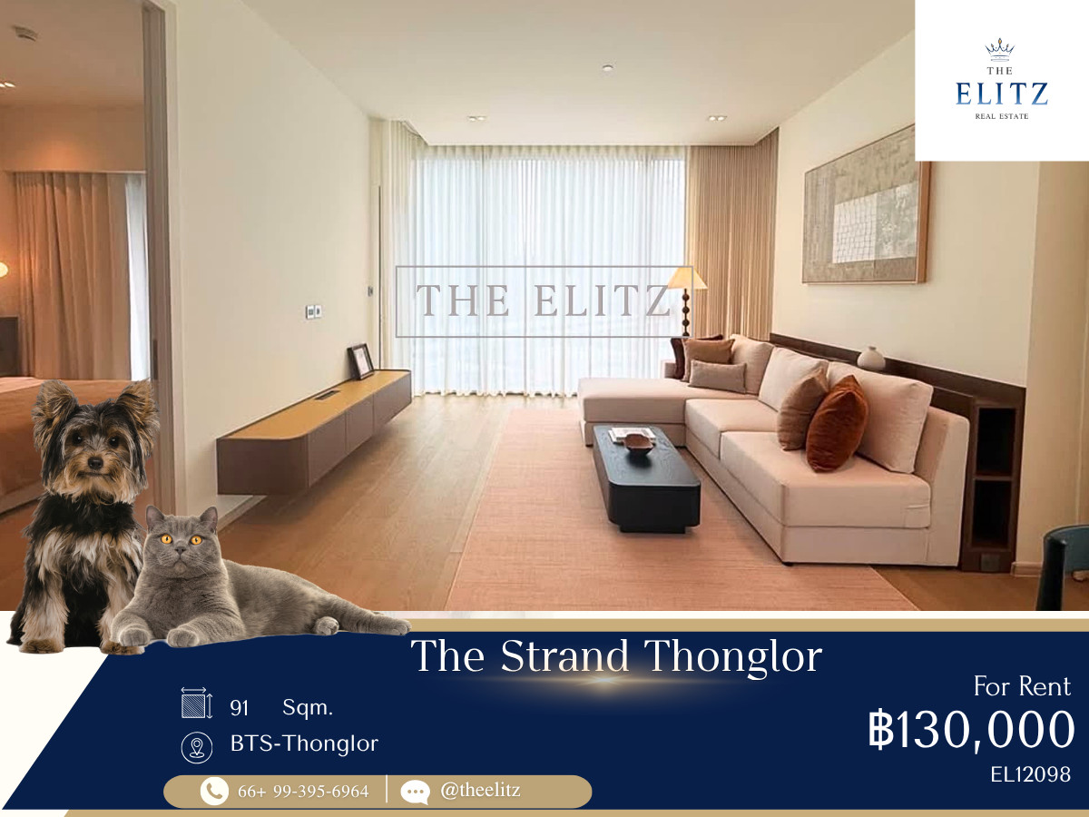  ✨ Exceptional Pet-Friendly Luxury | Pristine New Condition at BTS Thonglor  ✨