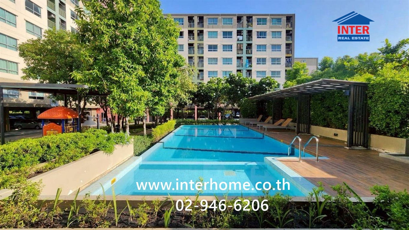 Condominium 26.16 sq m. Lumpini Ville Ratchaphruek-Bang Waek Near Kasinthorn St. Peter School, Thonburi, near MRT Phetkasem 48, Soi Bang Waek 74, Phasi Charoen District, Bangkok.