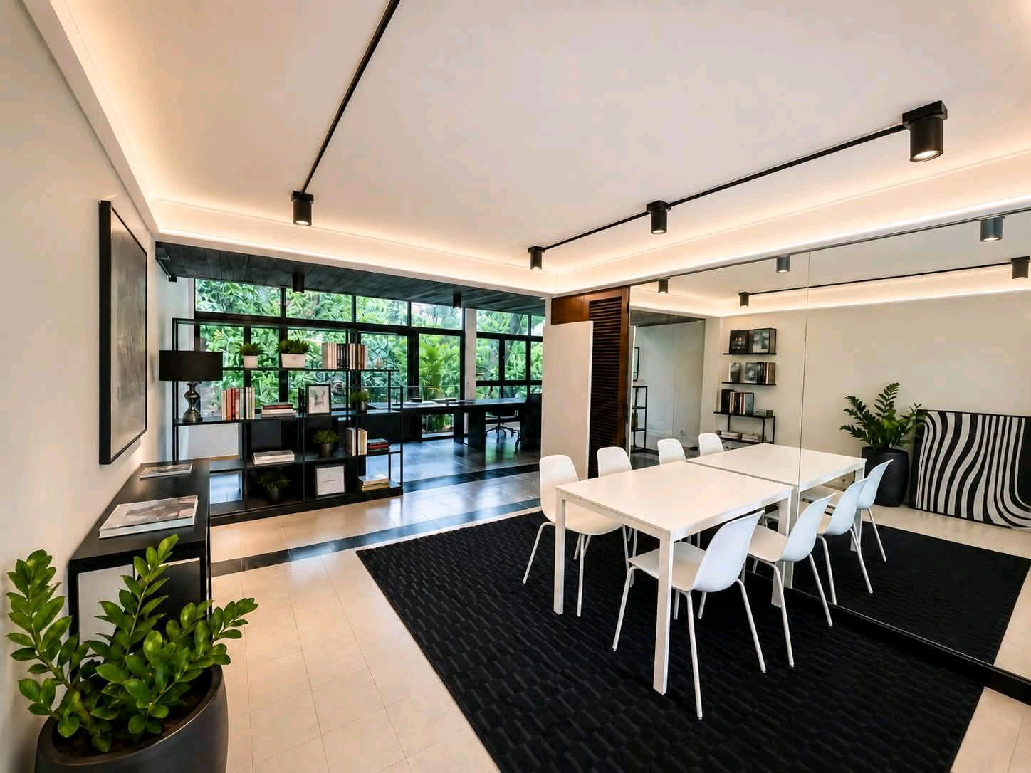 Rent a Private Garden View Duplex Office at Tropicana Court in Ari for 55,000 baht/month📐, 150 sq.m. of living space, 2 floors📦 Move-in Package for 997,800 baht. Includes furniture and interior decoration. Ready to use, no need to spend time setting up  – รูปที่ 3
