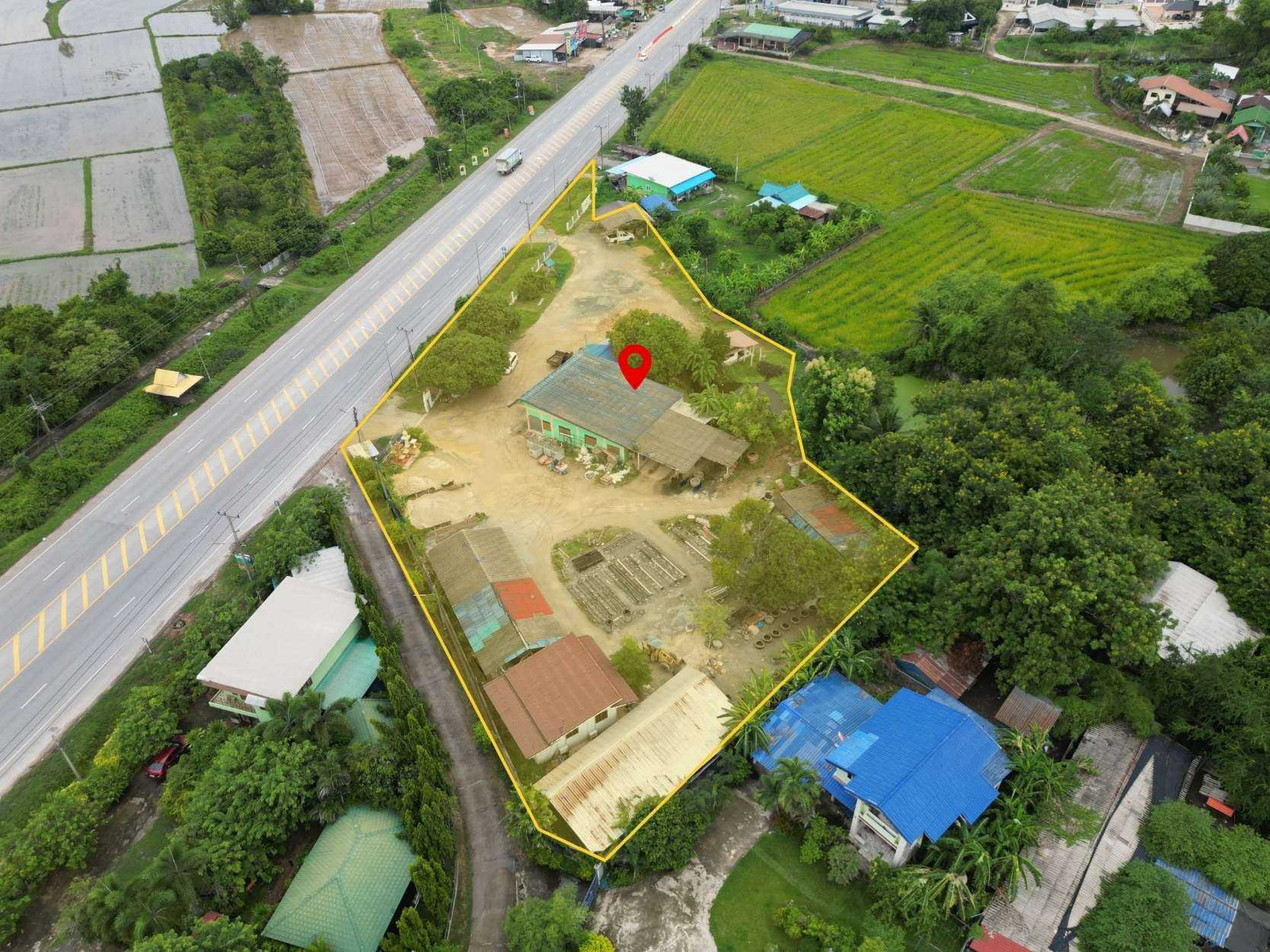 3 rai of land next to the main road, width 60 meters, high potential location. Near Saeng Dao Intersection Mueang Phitsanulok District – รูปที่ 2