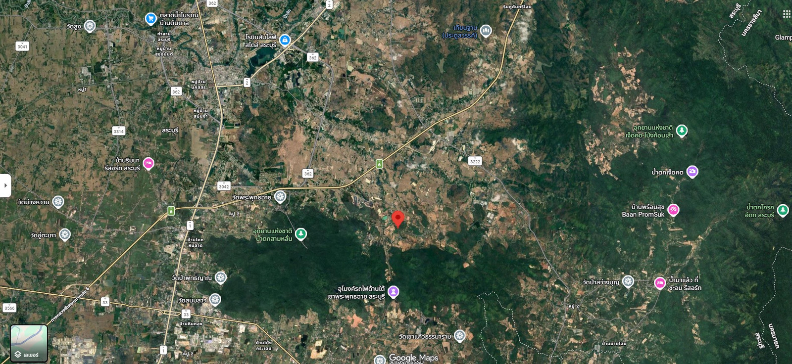 Land for sale, green layout, next to a paved road, near Khao Phra Phutthachai, Saraburi, area 19-3-01 rai. – รูปที่ 3