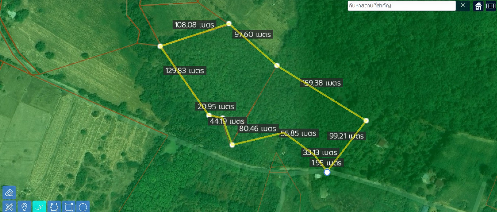 Land for sale, green layout, next to a paved road, near Khao Phra Phutthachai, Saraburi, area 19-3-01 rai. – รูปที่ 2