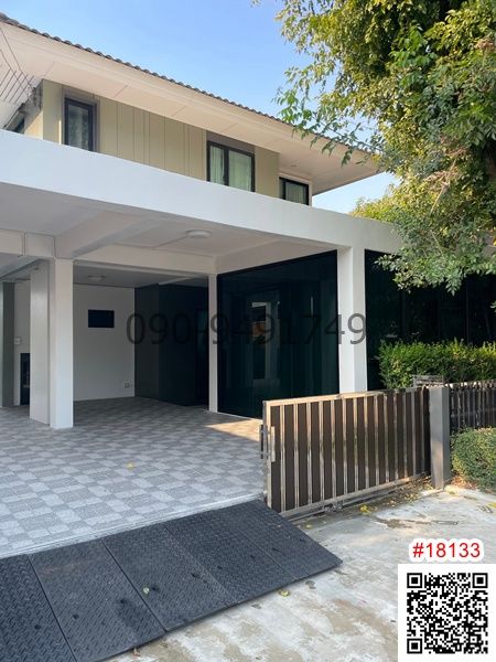 For rent, 2-story detached house, Kanasiri Village, Wongwaen - Lam Luk Ka.